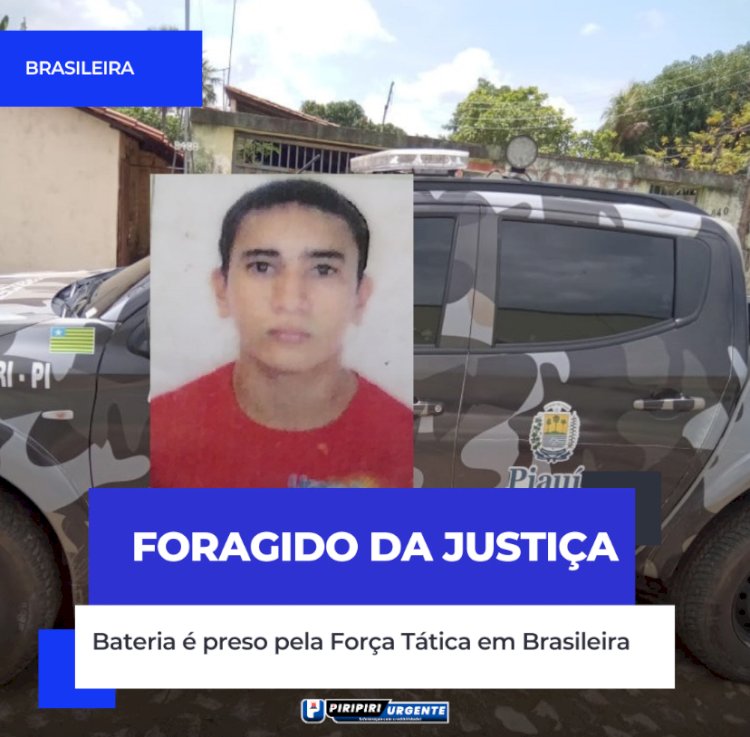 Bateria é preso pela Força Tática em Brasileira